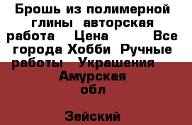 Брошь из полимерной глины, авторская работа. › Цена ­ 900 - Все города Хобби. Ручные работы » Украшения   . Амурская обл.,Зейский р-н